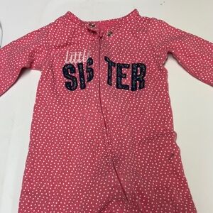 Carter's Pink Polka Dot Onesie
